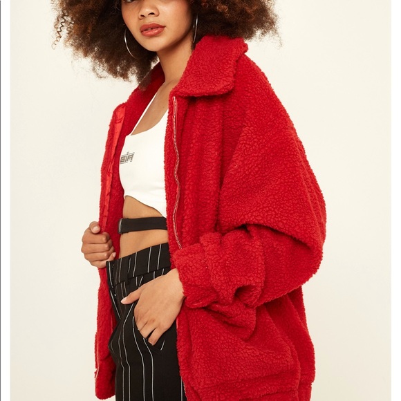 red i am gia pixie coat